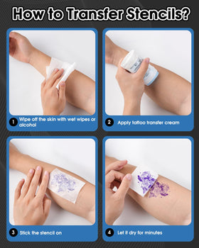 Phomemo M08F Tattoo Stencil Printer with tattoo transfer paper