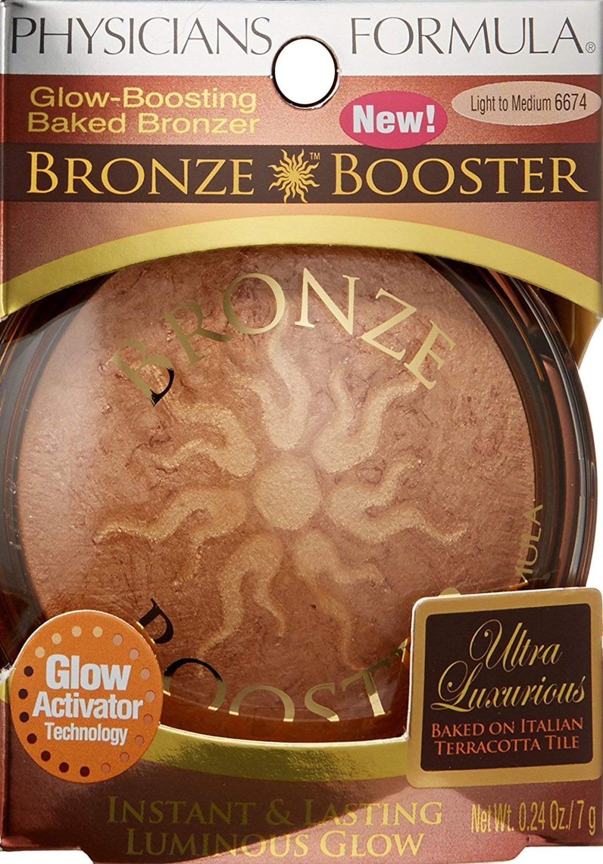 Physicians Formula Bronze support applied on skin for a natural tan