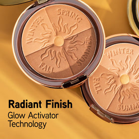 Physicians Formula Bronze support showing iridescent gold highlight