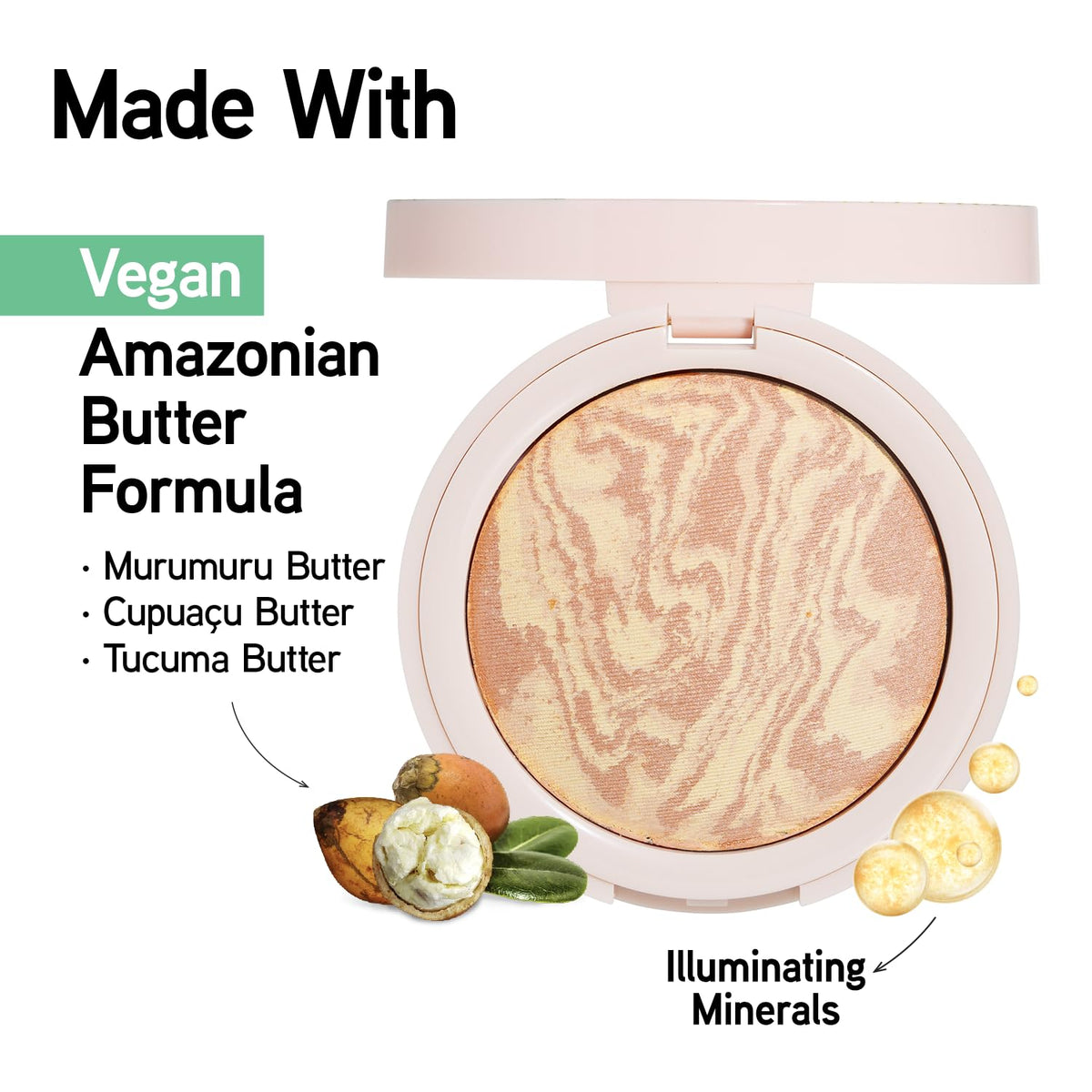 Physicians Formula Butter Glow Pressed Powder with makeup brush