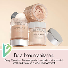 Physicians Formula Mineral Wear Loose Powder application on skin