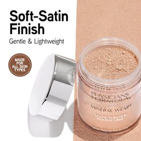 Physicians Formula Mineral Wear Loose Powder side view showing texture