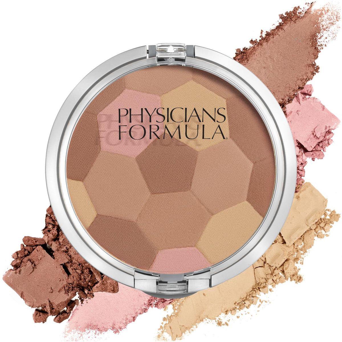 Physicians Formula Multi-Coloured Bronzer Palette front view with mirror