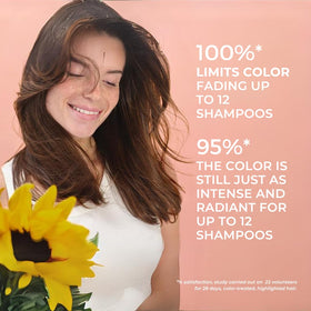 PHYTO Color Anti-Fade Shampoo in bathroom setting