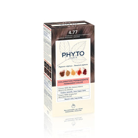 PHYTO Phytocolor 4.77 Intense Chestnut Brown hair color packaging front view