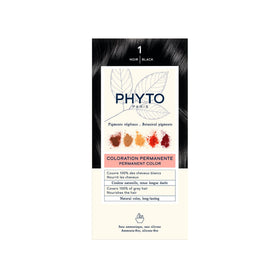 PHYTO Phytocolor Permanent Hair Color 1 Black packaging front view