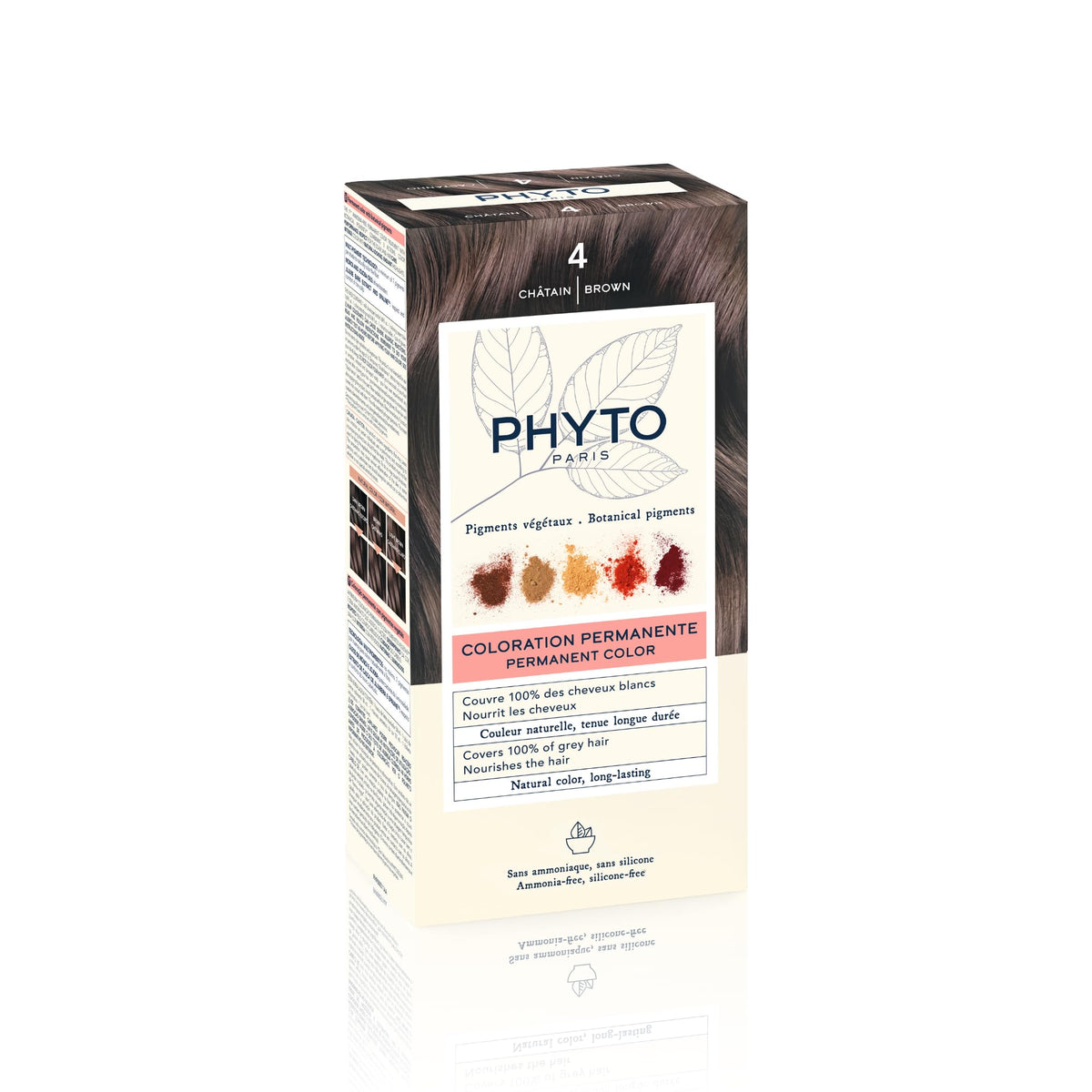 PHYTO Phytocolor Permanent Hair Color 4.77 Intense Chestnut Brown packaging front view