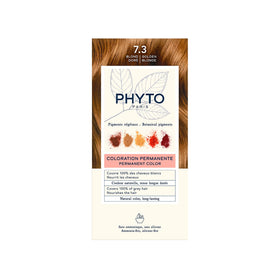 PHYTO Phytocolor Permanent Hair Color 7.3 Golden Blonde packaging front view