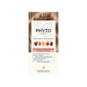 PHYTO Phytocolor Permanent Hair Color 8.1 Light Ash Blonde packaging front view