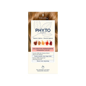 PHYTO Phytocolor Permanent Hair Color 8 Light Blonde packaging front view
