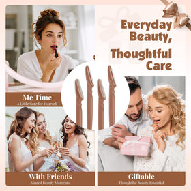 Phyyixs dermaplaning tool on a vanity with skincare products