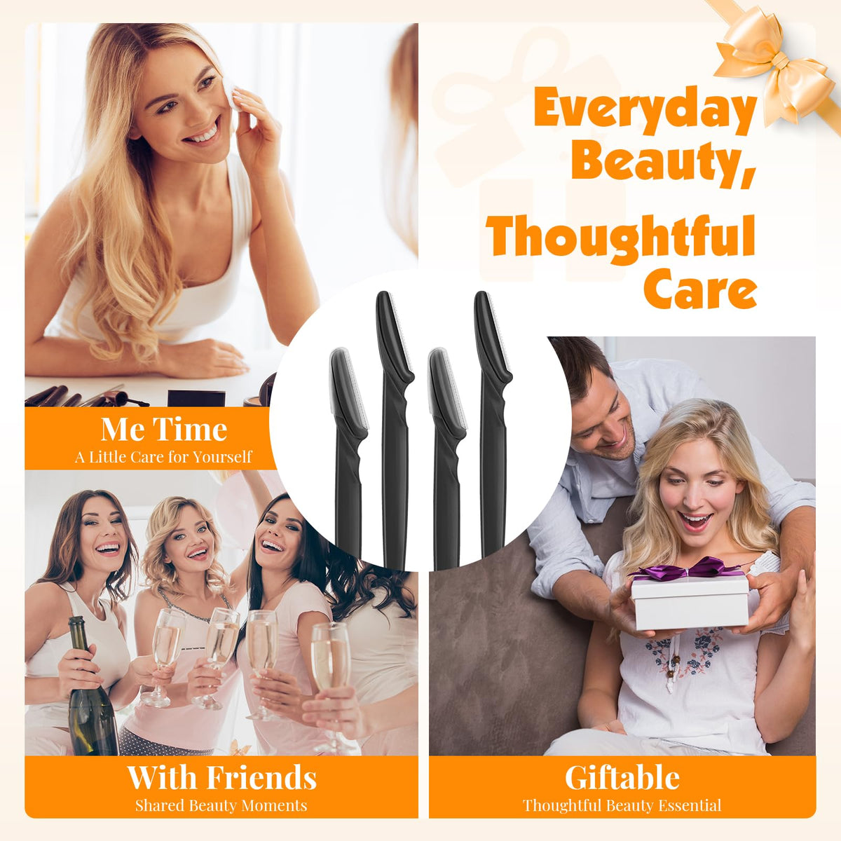 Phyyixs dermaplaning tool showing stainless steel blade