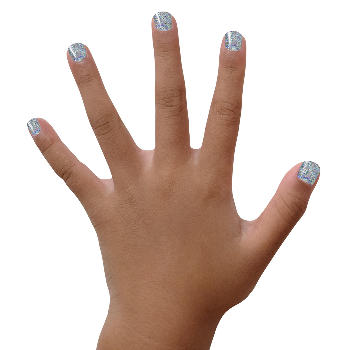 Piggy Paint Glitterbug nail polish applied on nails