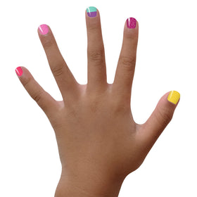 Piggy Paint Kids Nail Polish vibrant colours display