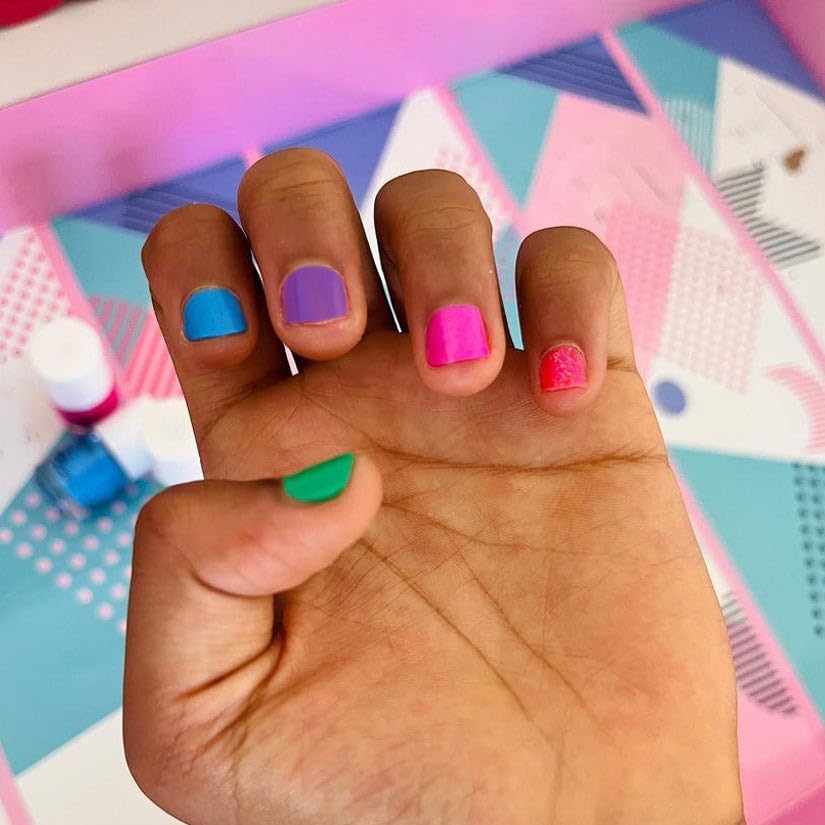 Piggy Paint Nail Polish application process demonstration
