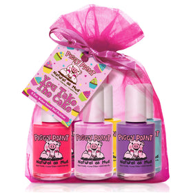 Piggy Paint Non-Toxic Kids Nail Polish Set 6 full-size bottles