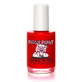 Piggy Paint Sometimes Sweet Nail Polish front view with bright red matte finish