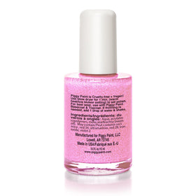 Piggy Paint Tickled Pink nail polish bottle with cap