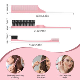 Pin tail comb from HEZ Curl Defining Brush Set