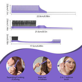 Pin Tail Comb from HEZ Curl Defining Brush Set