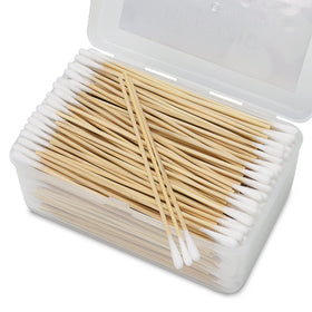 PINGMIC 500PCS 6-inch cotton swabs in storage box
