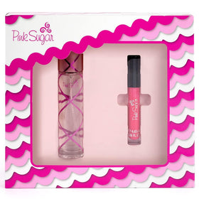 Pink Sugar 2 Piece Gift Set including Eau de Toilette and lip gloss front view