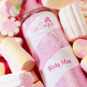 Pink Sugar Body Mist 8 Fl. Oz. back view showing ingredients