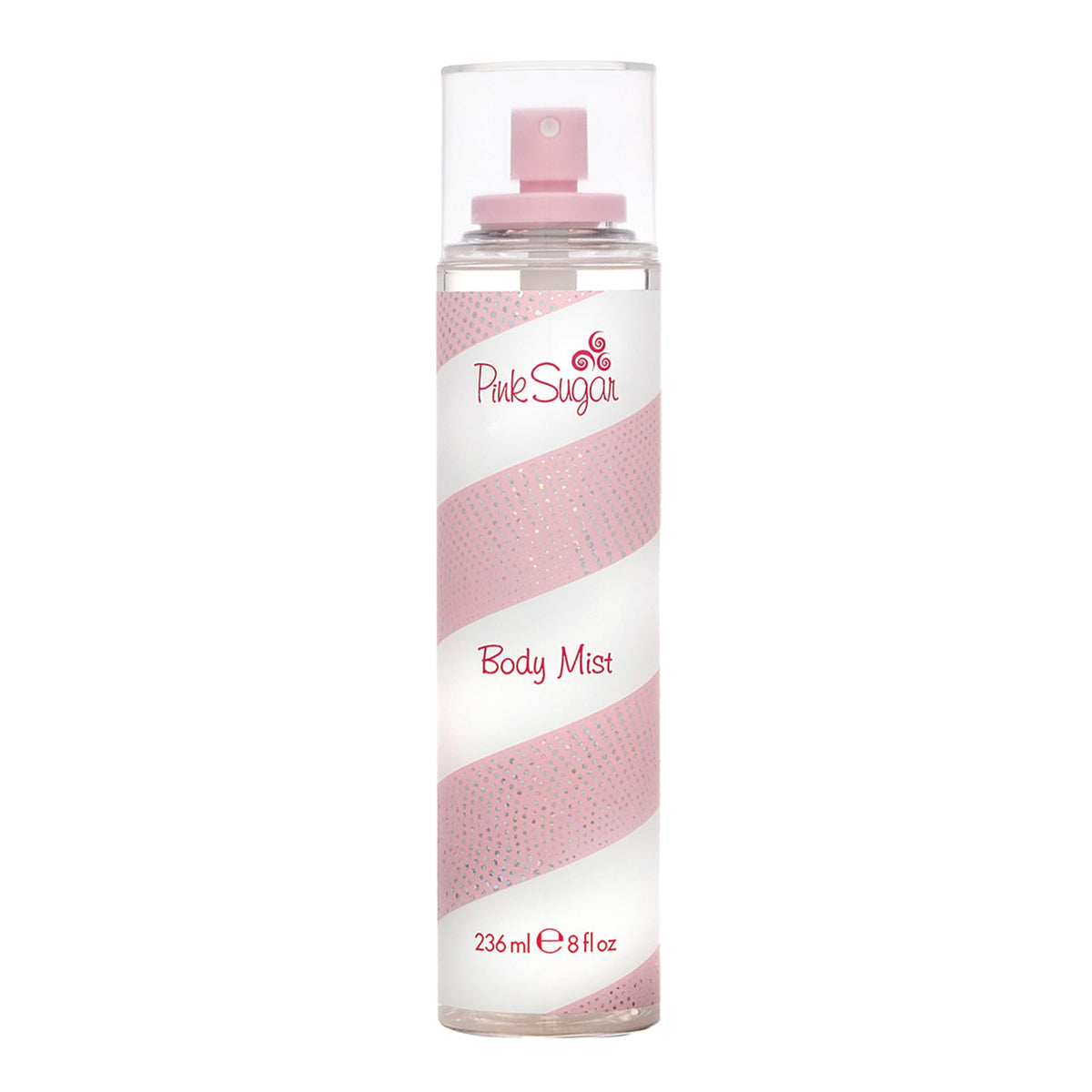 Pink Sugar Body Mist 8 Fl. Oz. front view with pink packaging
