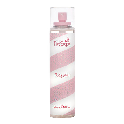 Pink Sugar Body Mist 8 Fl. Oz. front view with pink packaging