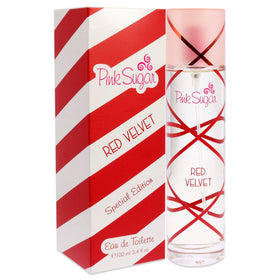 Pink Sugar Red Velvet Body Mist packaging