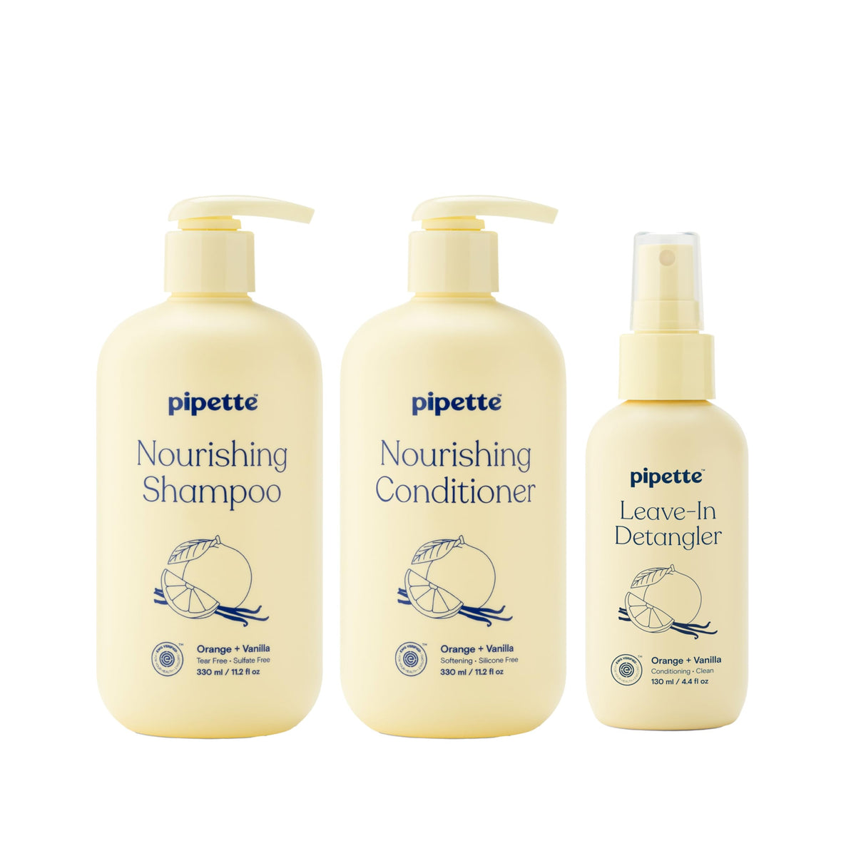 Pipette Kids Daily Haircare Trio packaging front view