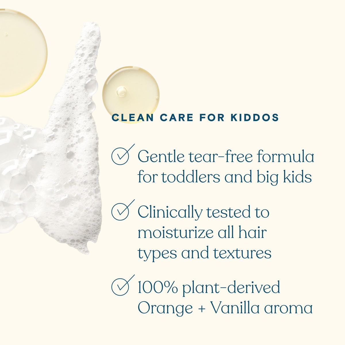 Pipette Kids Nourishing Shampoo bottle with orange vanilla scent