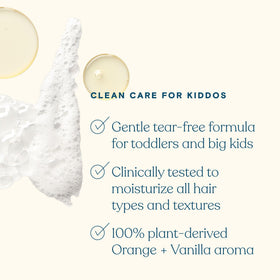 Pipette Kids Nourishing Shampoo bottle with orange vanilla scent