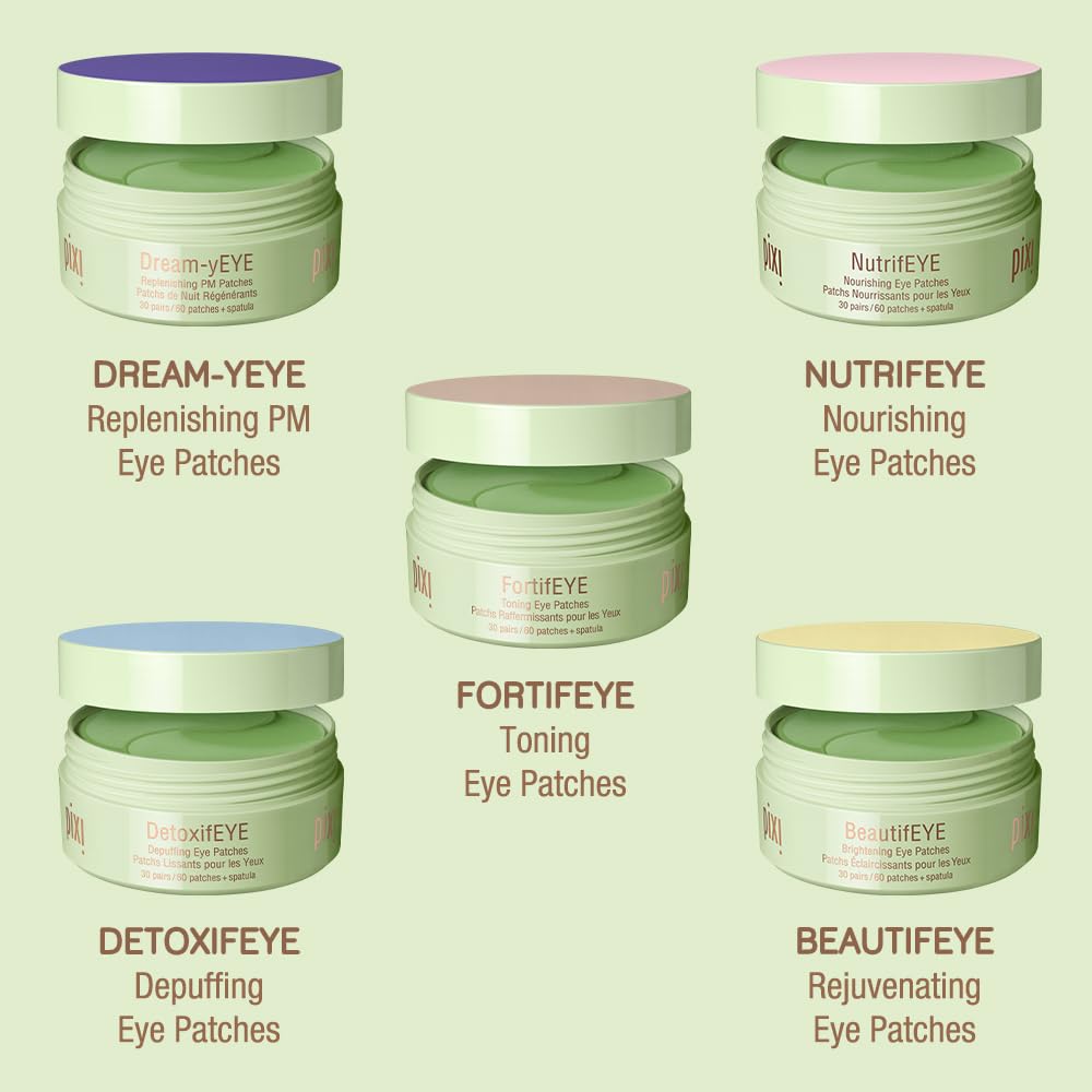 Pixi DetoxifEYE Hydrogel Eye Patches with gold and caffeine ingredients