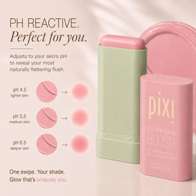 Pixi ON-THE-GLOW Cream Blush Stick Fleur with packaging