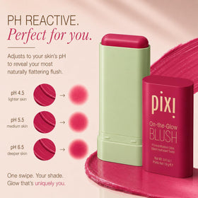 Pixi ON-THE-GLOW Cream Blush Stick Ruby in a purse