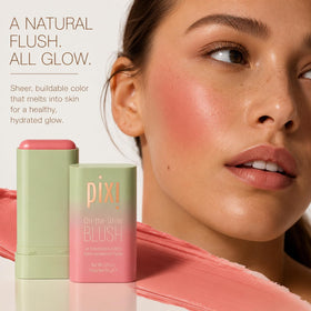 Pixi ON-THE-GLOW Cream Blush Stick showing twist-up design