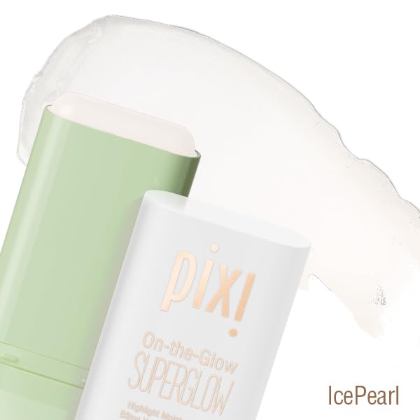 Pixi On-the-Glow SuperGlow in IcePearl applied on skin