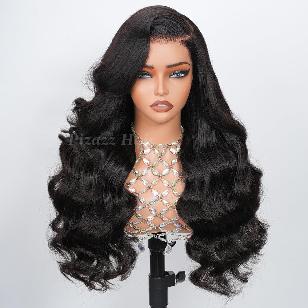 Pizazz 13x4 HD Lace Front Wig human hair body wave front view