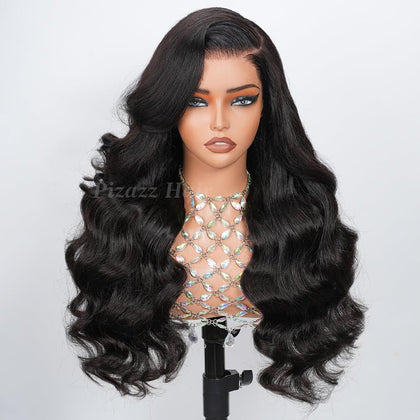Pizazz 13x4 HD Lace Front Wig human hair body wave front view