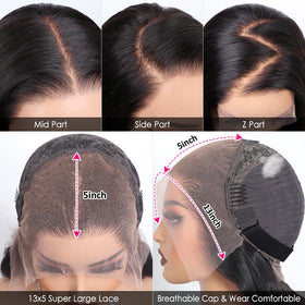 Pizazz 13x4 HD Lace Front Wig with 5D eyelashes