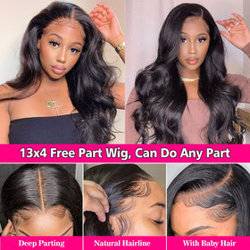 Pizazz 13x4 HD Lace Front Wig with included 5D eyelashes