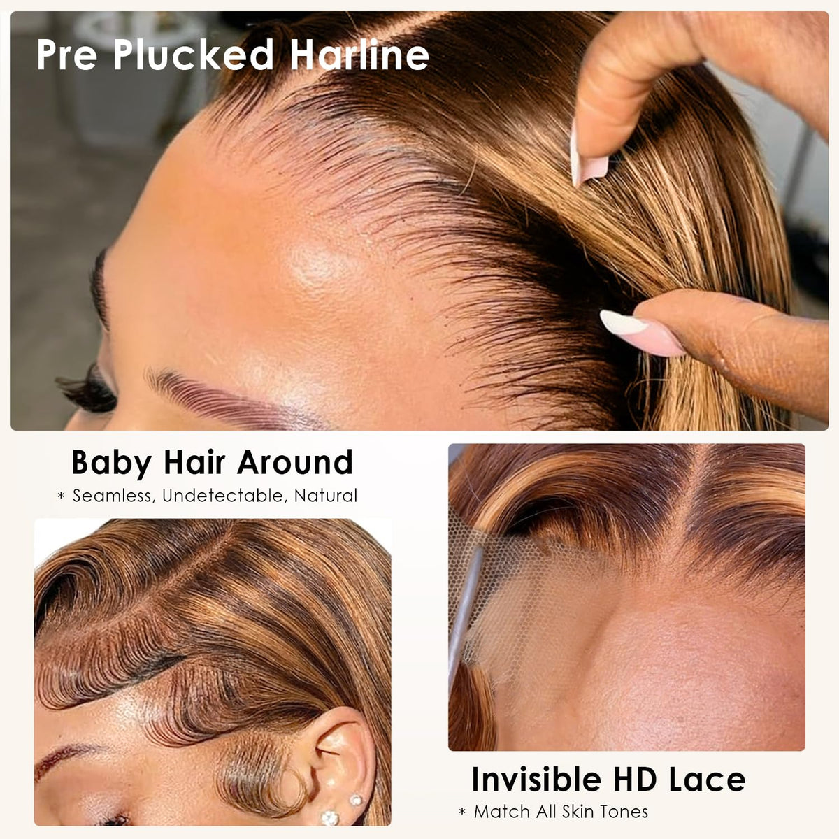 Pizazz 13x4 Ombre Highlight Lace Front Wig back view