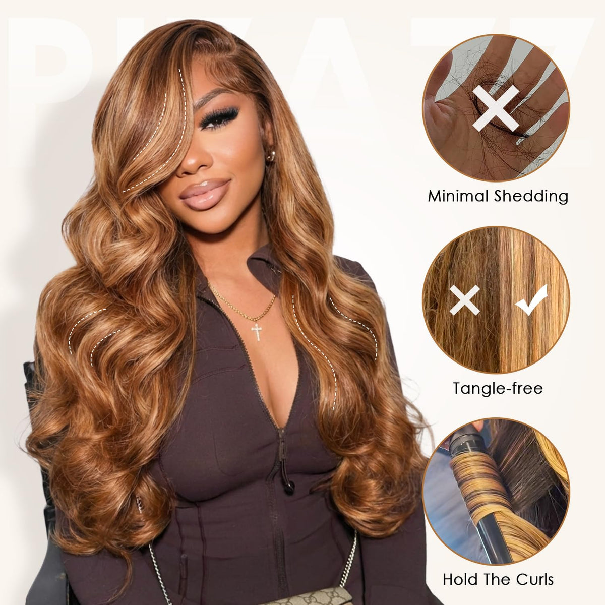 Pizazz 13x4 Ombre Highlight Lace Front Wig packaging