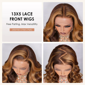 Pizazz 13x4 Ombre Highlight Lace Front Wig side view
