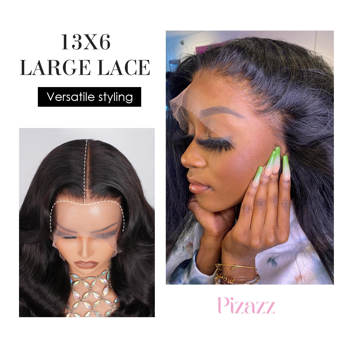 Pizazz 13x6 HD Lace Front Wig back view