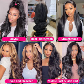 Pizazz 30 Inch Body Wave Lace Front Wig packaging