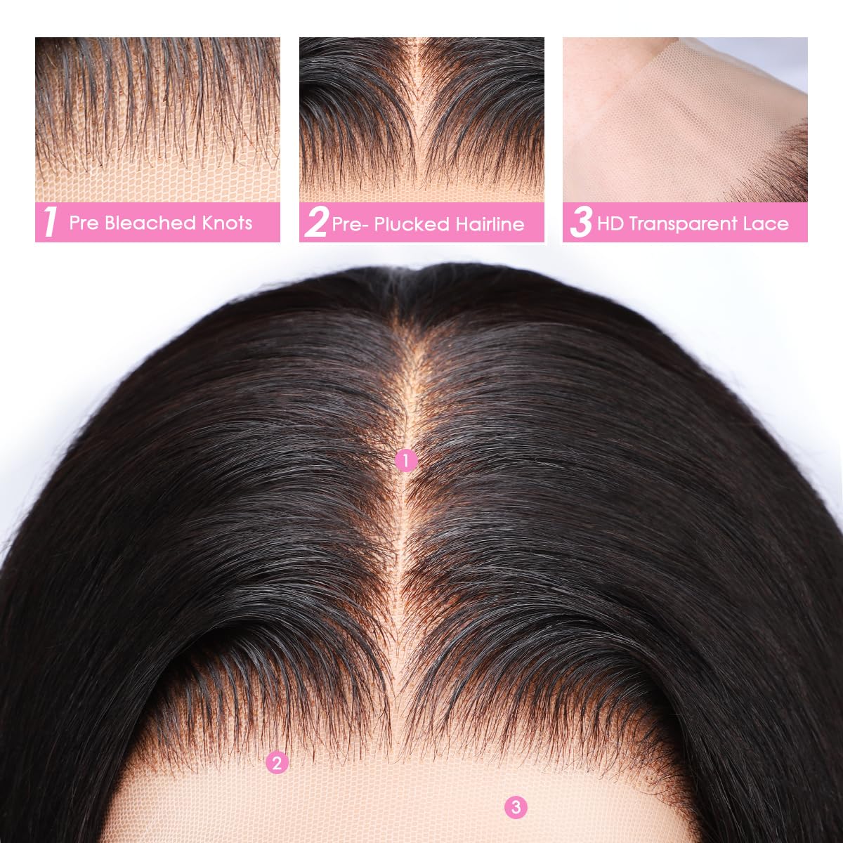 Pizazz 30 Inch HD Lace Frontal Wig styling options
