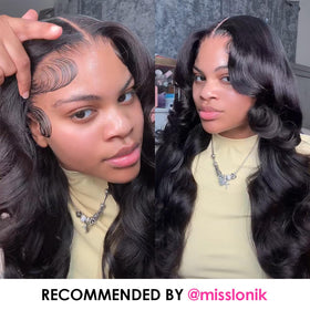 Pizazz Body Wave Lace Front Wig side view