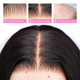 Pizazz Body Wave Wig showing adjustable straps inside